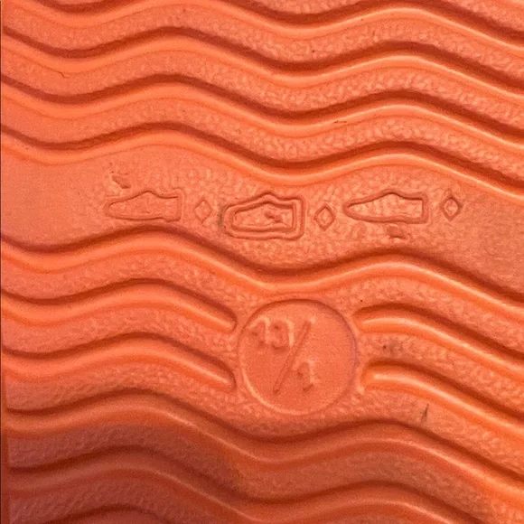 Lily & Dan Bright Orange Slip-On Rubber Sneakers with White Toe - Picture 3 of 4